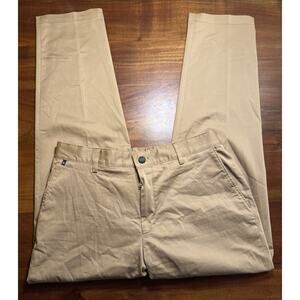 HUGO BOSS Men’s Camel Brown Performance Smart Tech Chino Pants Stretch Sz 36